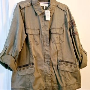 Torrid Olive Jacket Size 1